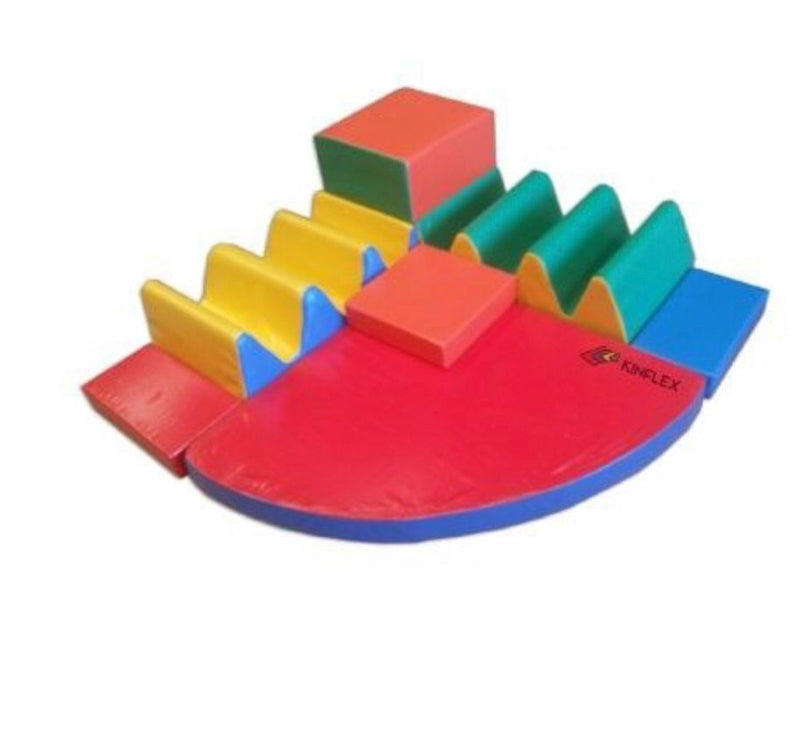 Set escuadra con olas - 7 pzas 175 x 175 x 45 cm