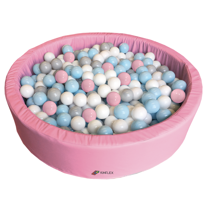 Alberca de Pelotas Redonda 100 x 25 cm en Vinipiel Rosa