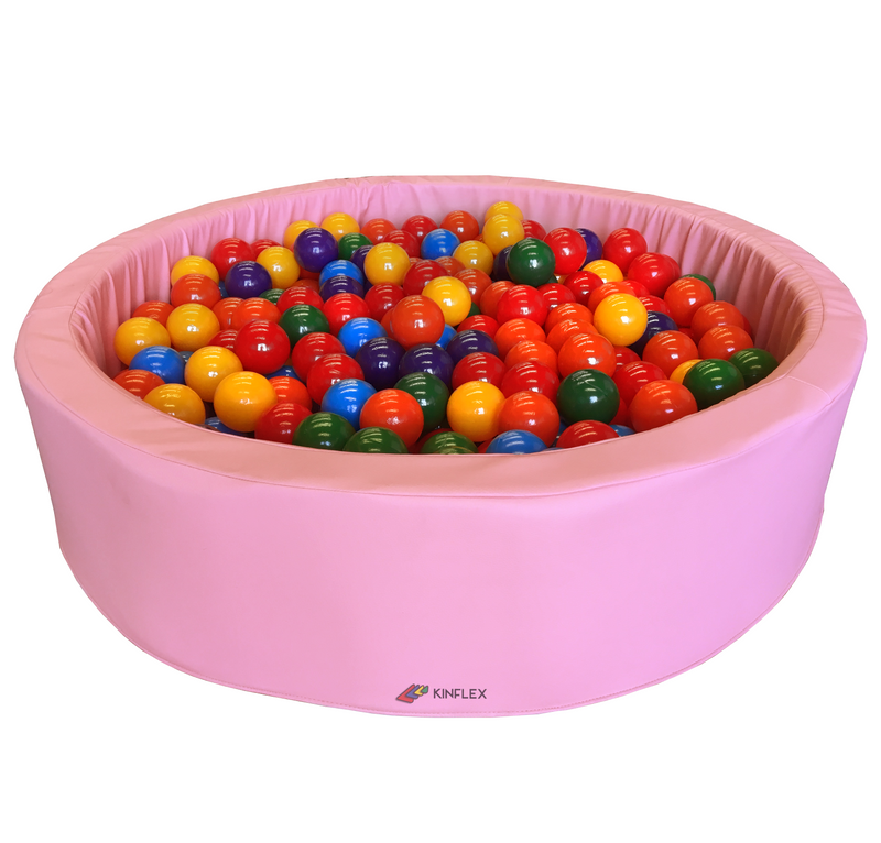 Alberca de Pelotas Redonda 100 x 25 cm en Vinipiel Rosa